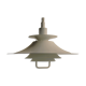 Large white mid-century modern pendant lamp - Frandsen Denmark - 1970s