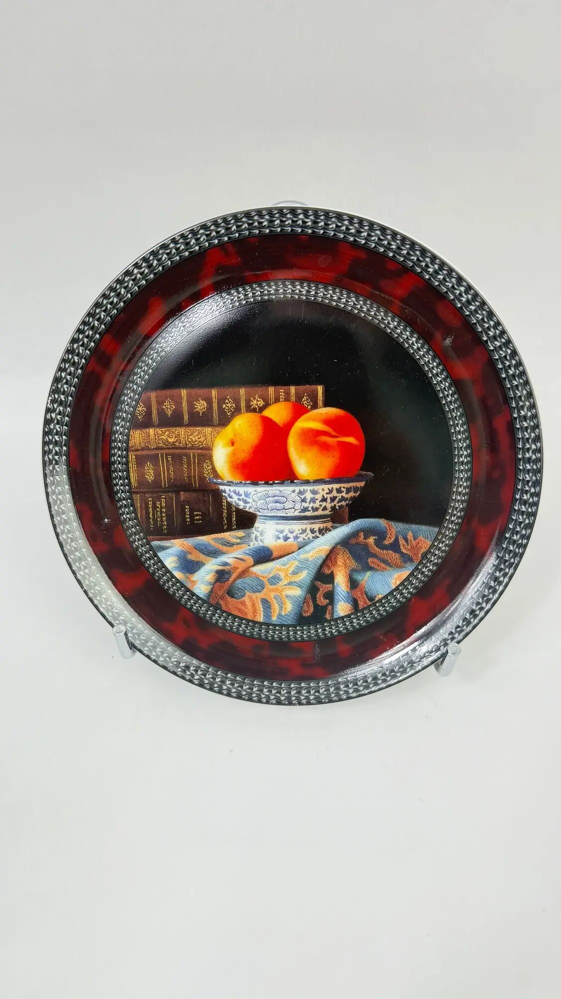 Bernardaud Limoges "Red Fruits" by Jean-Claude Chauray, 7 pieces