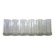 Set of 6 original big-footed glasses from the 70s