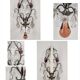 Metal wall candle holder with glass tassels