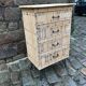 Commode en rotin tiroirs années 1960