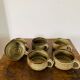 Lot of Villenauxe sandstone cups Made in France
