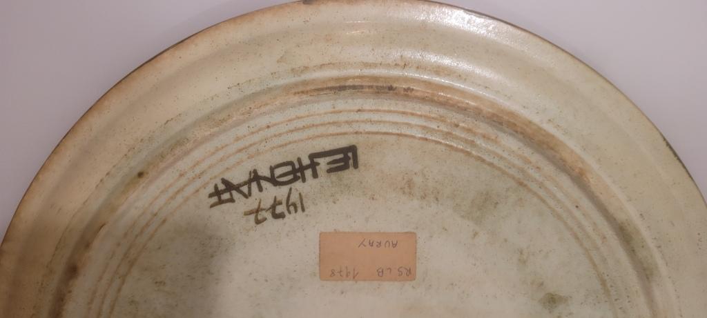 Dish / plate vintage ceramic wall decoration by Danuta Le Henaff