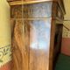 Antique secretary in flamed walnut, Louis-Philippe period.