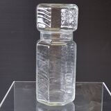 Set of 3 glass jars with old transparent lids in very good condition.
