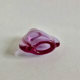 Alexandrite glass vase by M. Klinger, 1960s