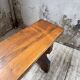 Paire de bancs noyer 1900