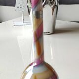 Vase ball glass of blown Art, Murano, ribbon strips