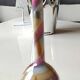 Vase ball glass of blown Art, Murano, ribbon strips