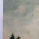 Paysage avec église, huile sur toile signé Guy Dirickx
