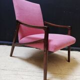 Pair of armchairs pink, czech
