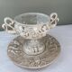 Ensemble Capodimonte – Coupe sur piédouche et plat décoratif