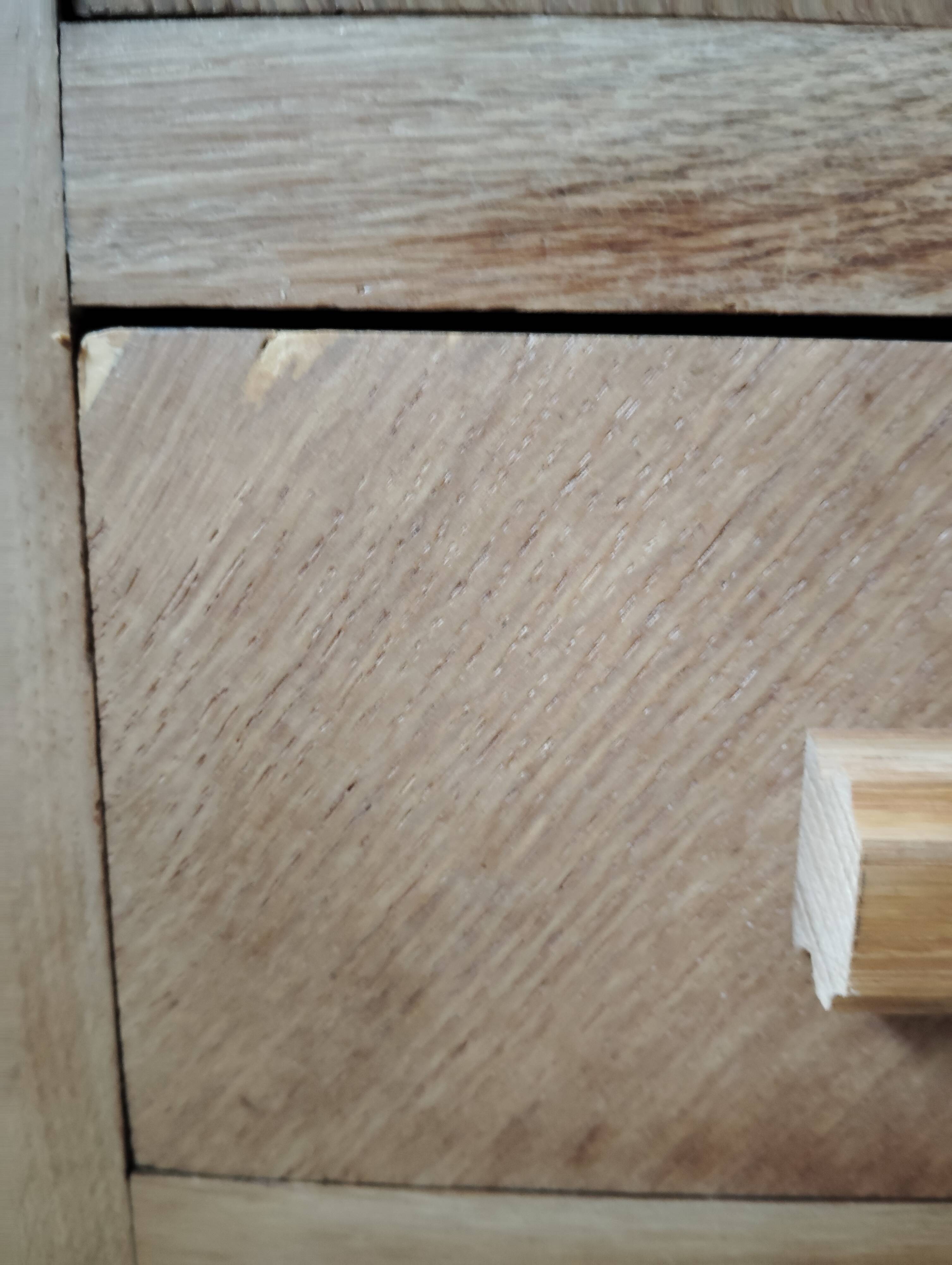Vintage light oak chest of drawers