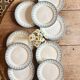 Set of 10 vintage ironstone plates by Henry of Sarreguemines.