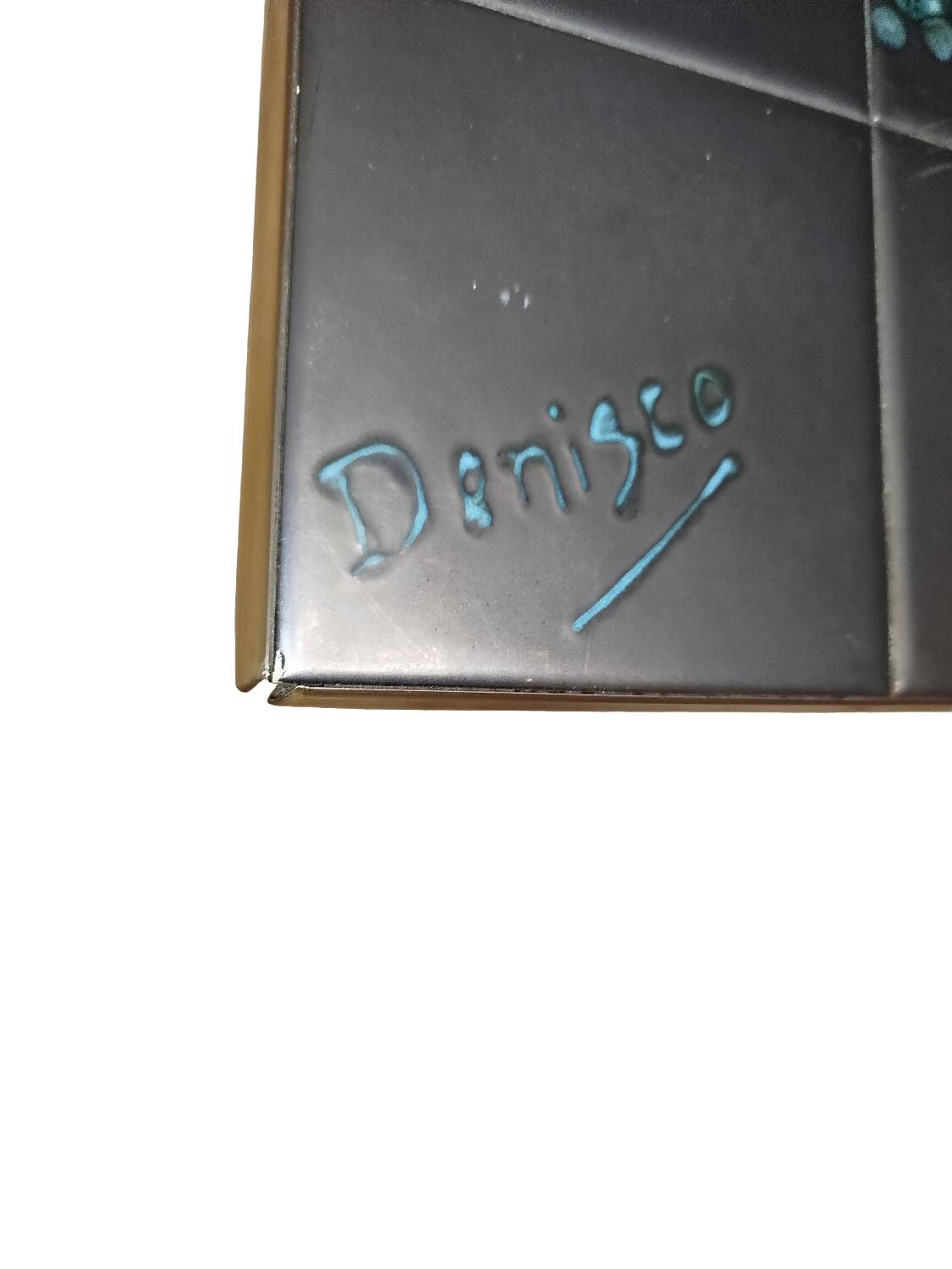 Ceramic coffee table from the 1950s signed Denisco.