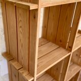 80s pine bookcase