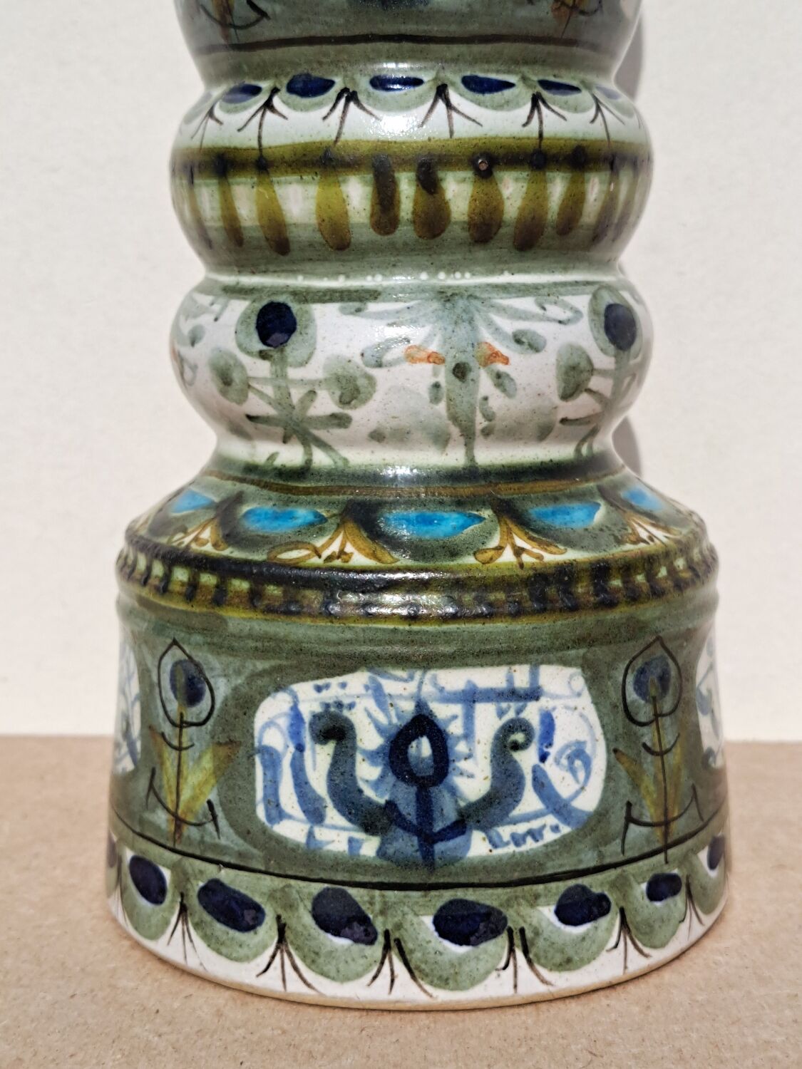 Keraluc sandstone candle holder 70s signed