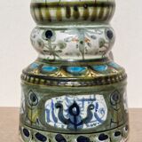 Keraluc sandstone candle holder 70s signed