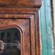 19th Century Walnut Library Display Cabinet with 1 Door
