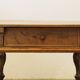 Baroque antique Nordic provincial oak table 1800s rustic farmhouse, rich patina