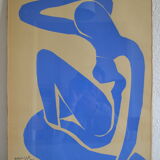 Matisse " nu bleu " 1952 screen print poster spadem 1971