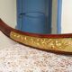 Miroir ovale bois époque moderniste art déco 1910 - 45x80cm