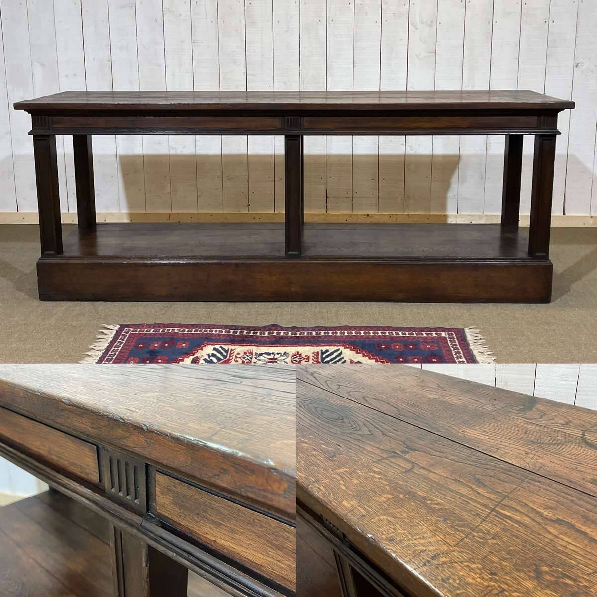 19th century oak draper's table