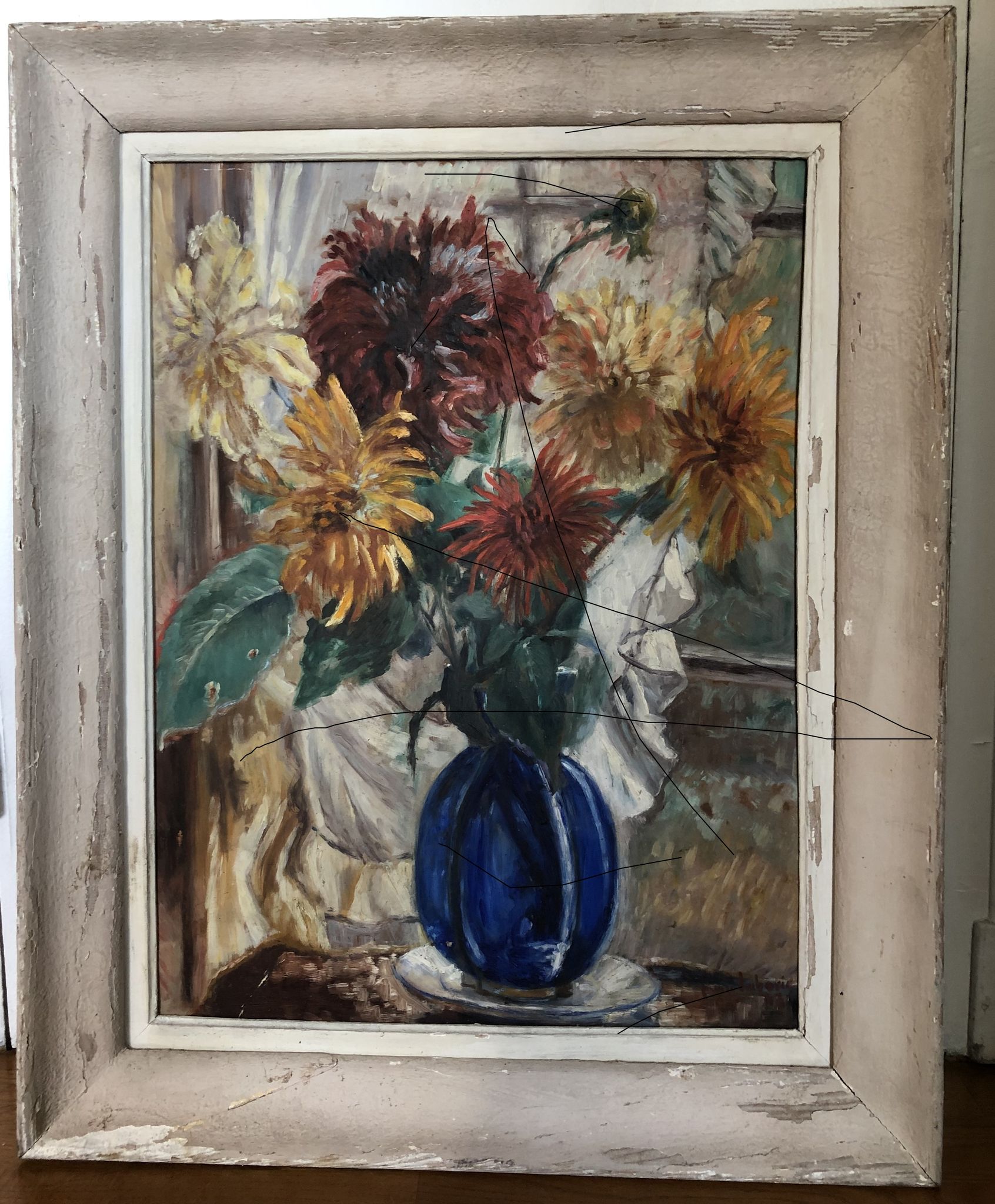 Oil on canvas Laborie still life