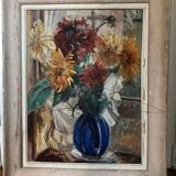 Huile sur toile Laborie Nature morte