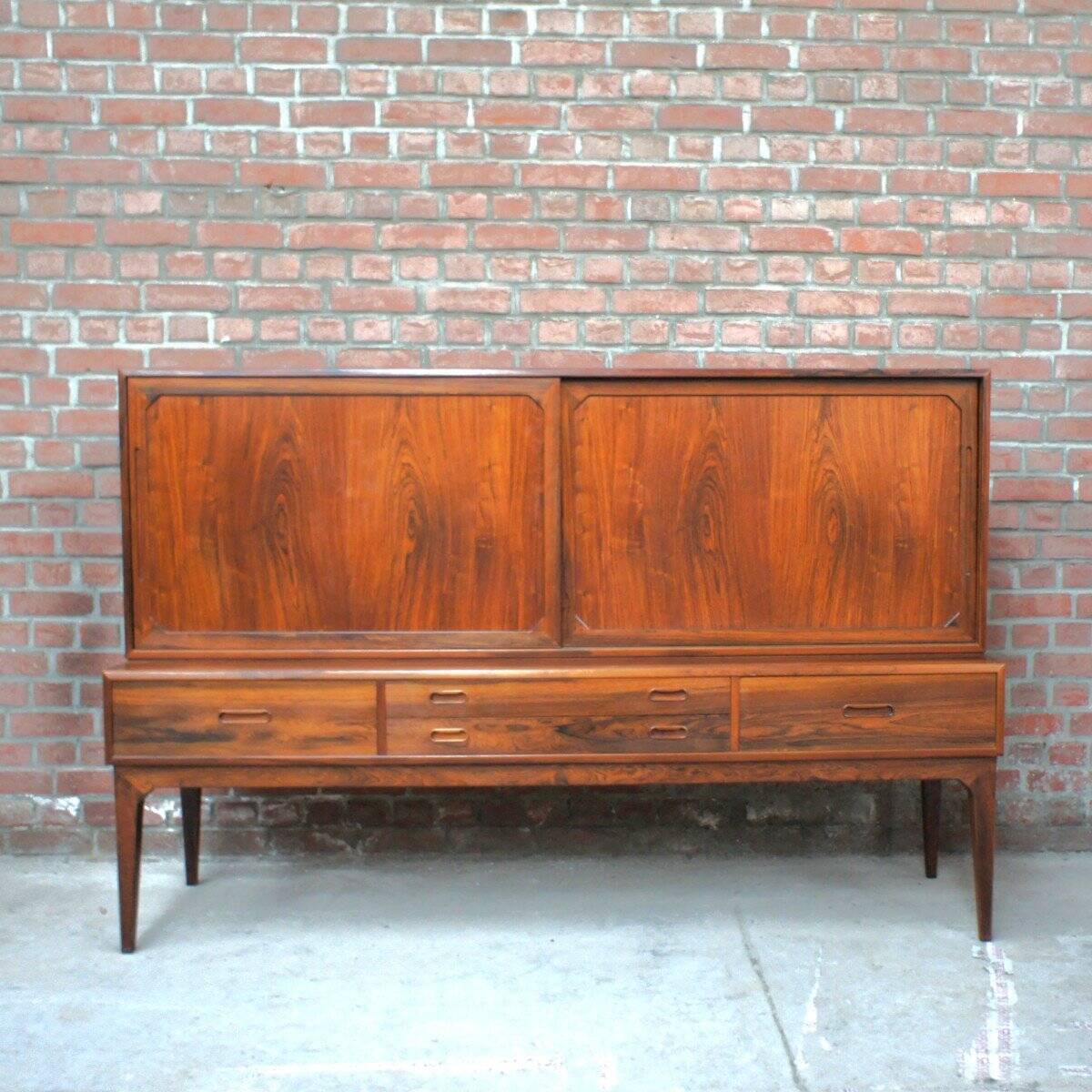 Scandinavian Credenza in Rio Rosewood, Kai Kristiansen