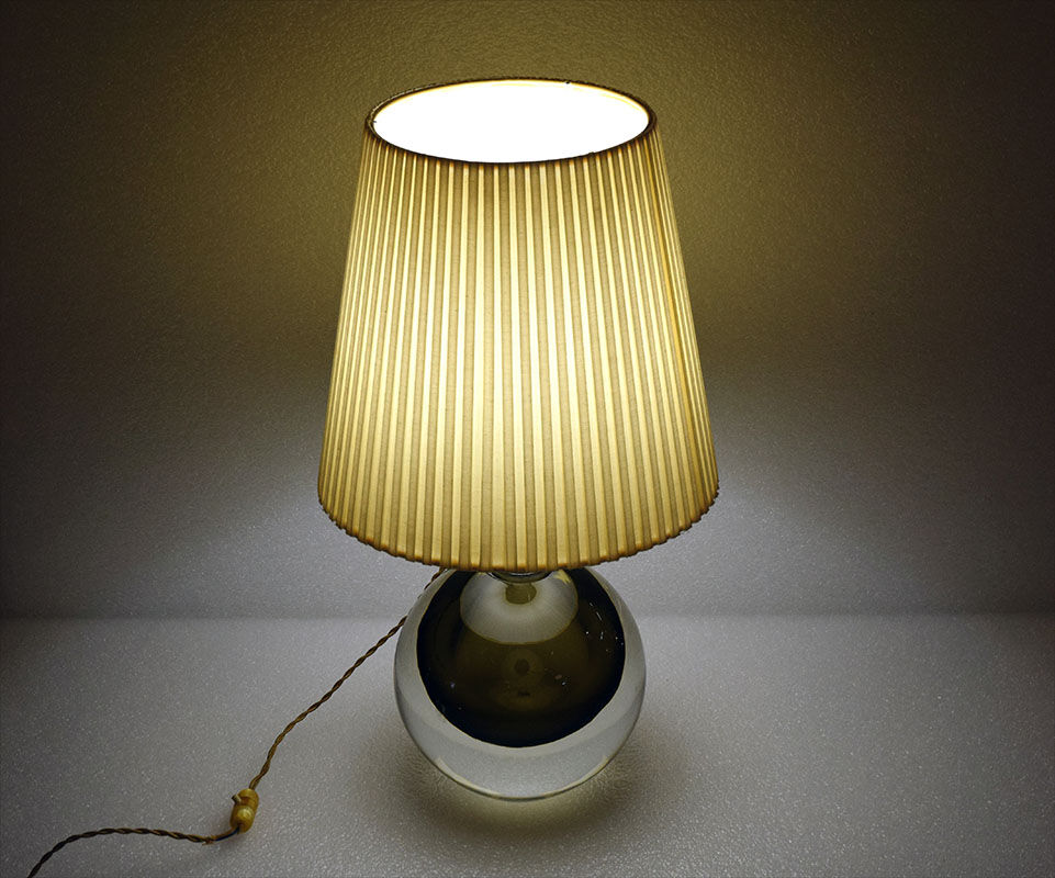 Flavio Poli for Seguso Murano mid-century table lamp, 1950s