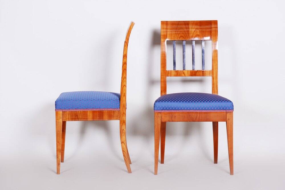 Set of Biedermeier Dining Chairs in Cherry Tree, 1820s