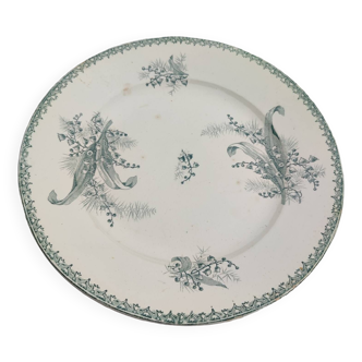 Iron earth dish Ste Amandinoise Muguet model