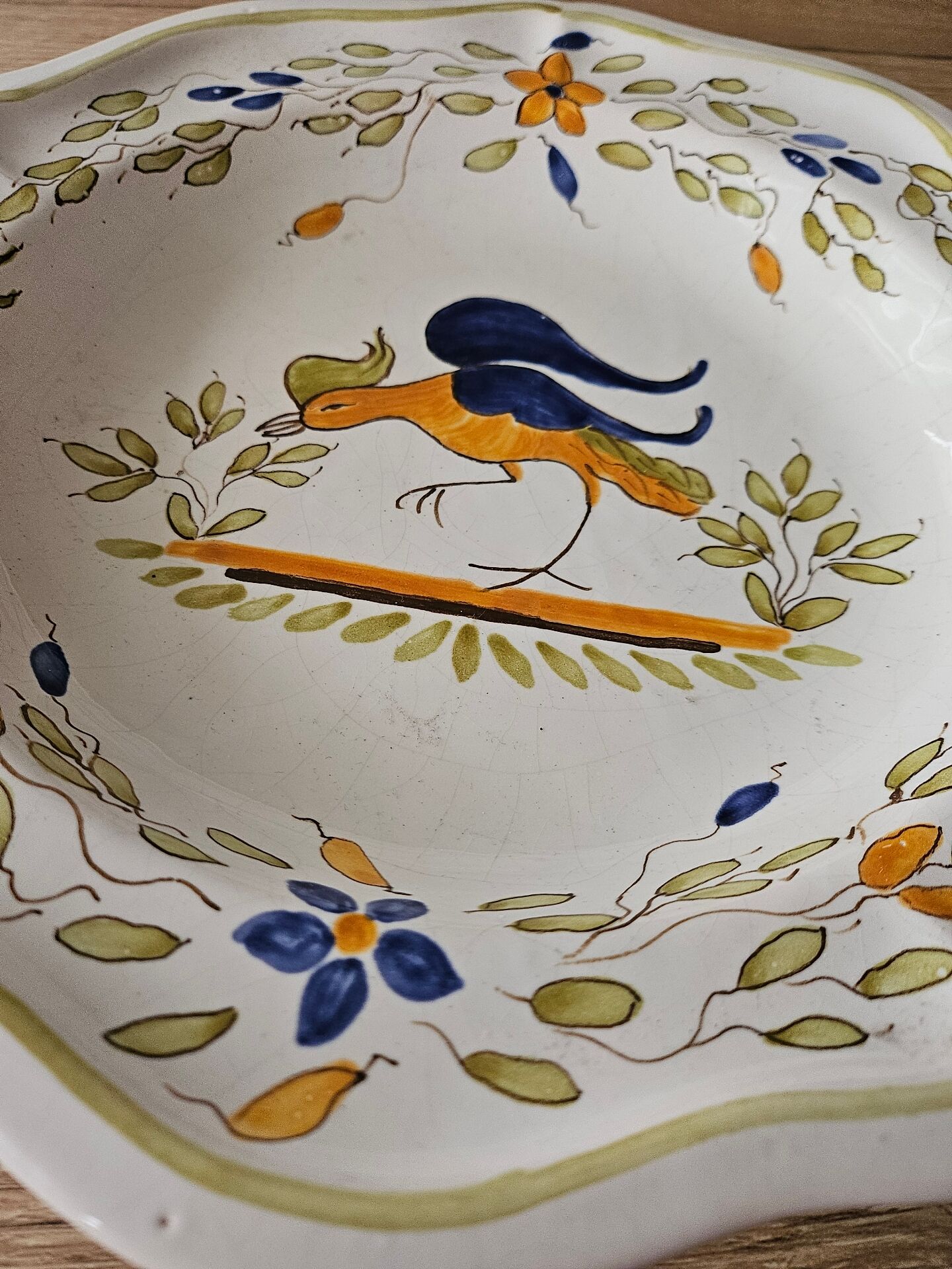 large round serving platter