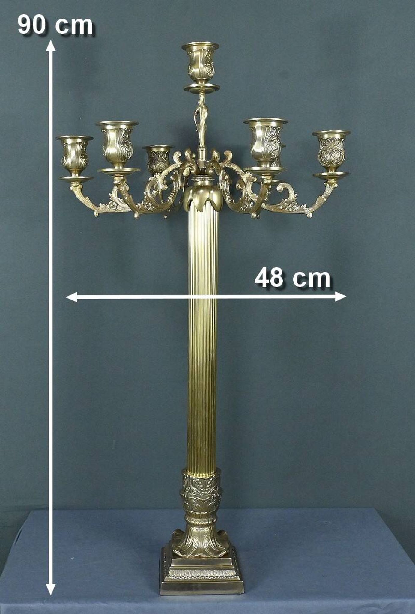 Important Bronze Candelabra, Louis XVI style – Late 19th century