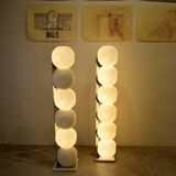Floor lamp model 440 Space Age by Luci Italia, set of 2.