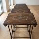 Tables gigognes Art nouveau en bois