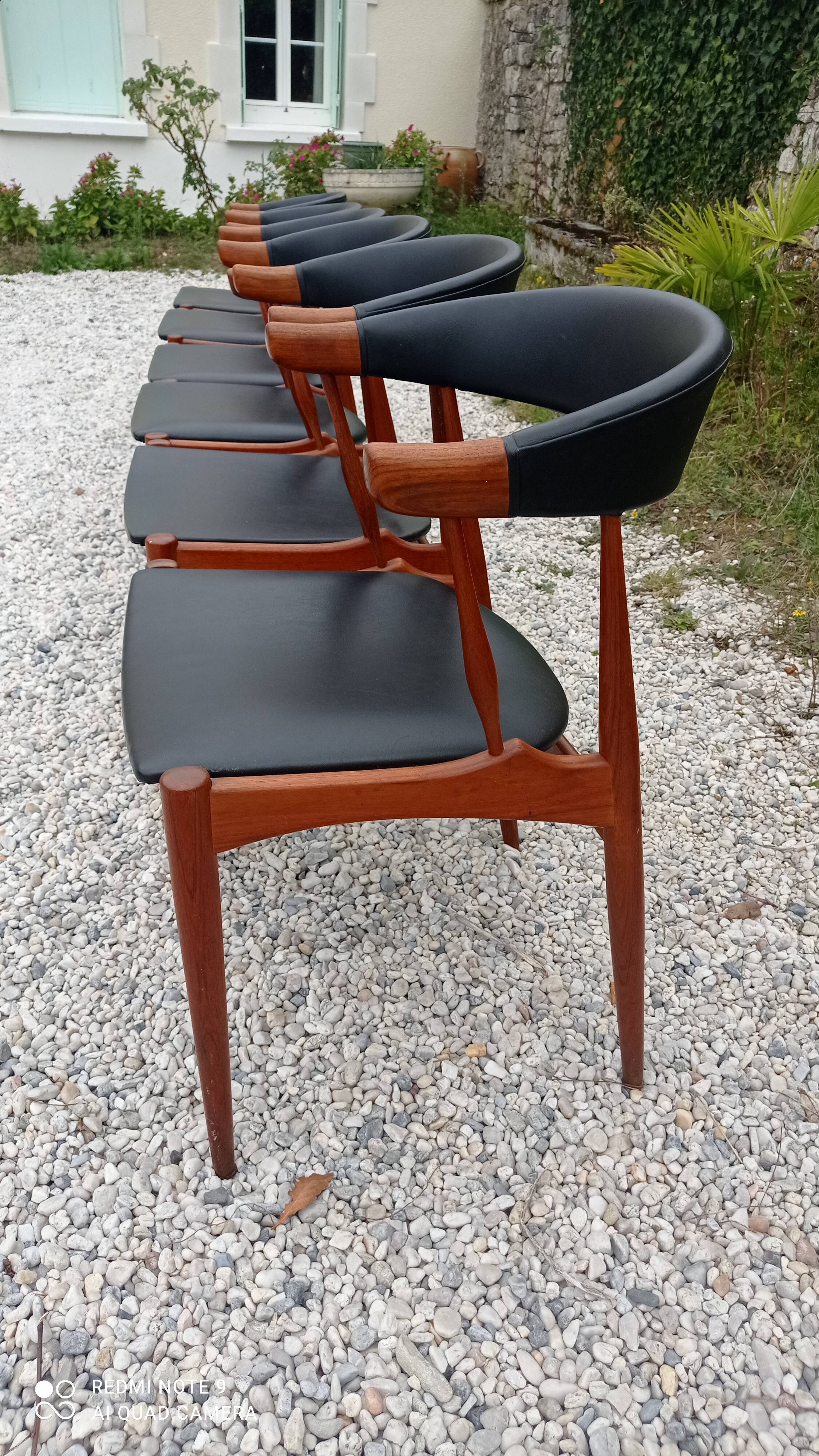 Set of 6 Johannes Andersen chairs