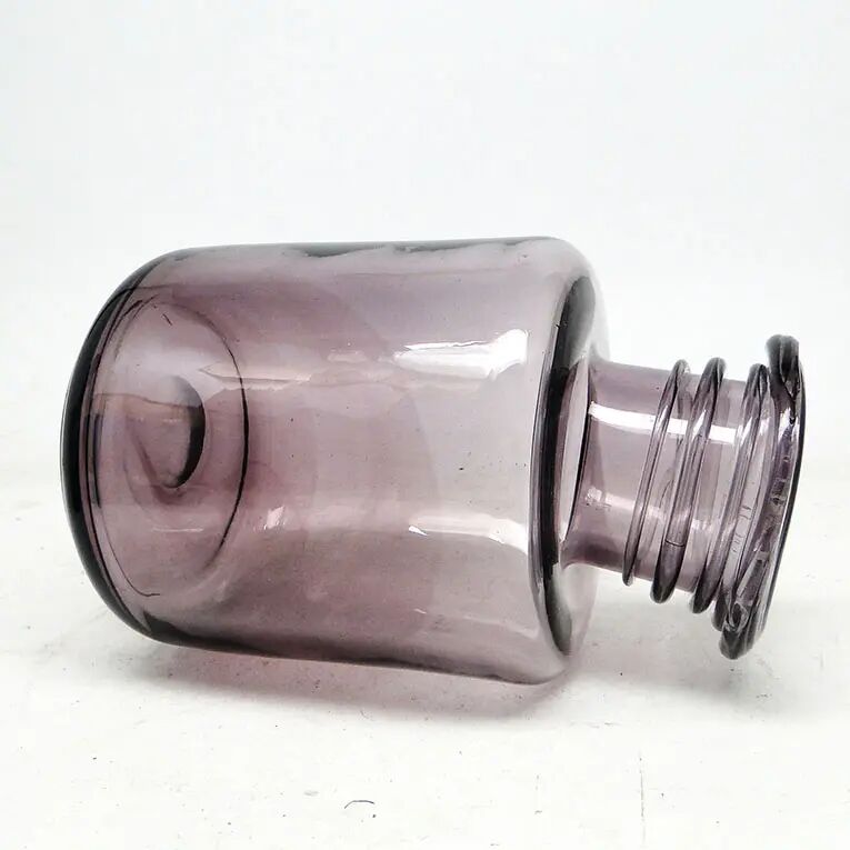 Postmodern vase, glass, designed by S. Sadowski, Poland, 1970s