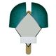 Contemporary Italian Green "Bonnet" Mirror Designed by Elena Salmistraro