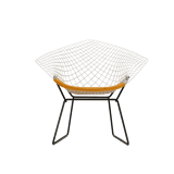 Diamond chair - yellow seatpad