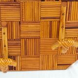 Bamboo mirror, 64x50 cm