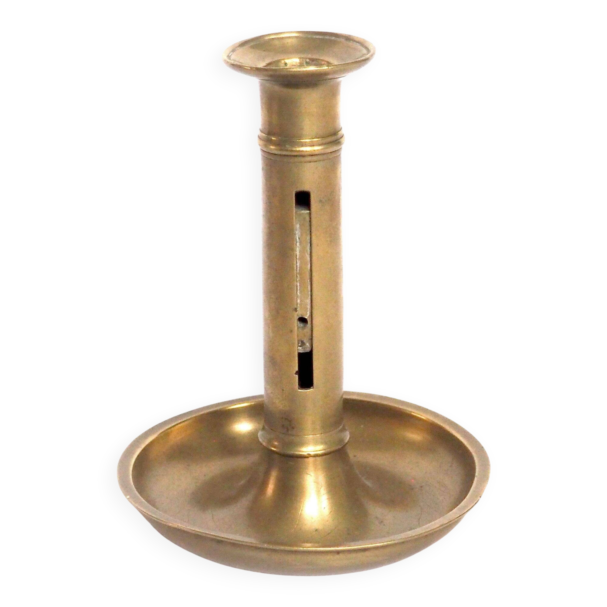 Brass candle holder dish