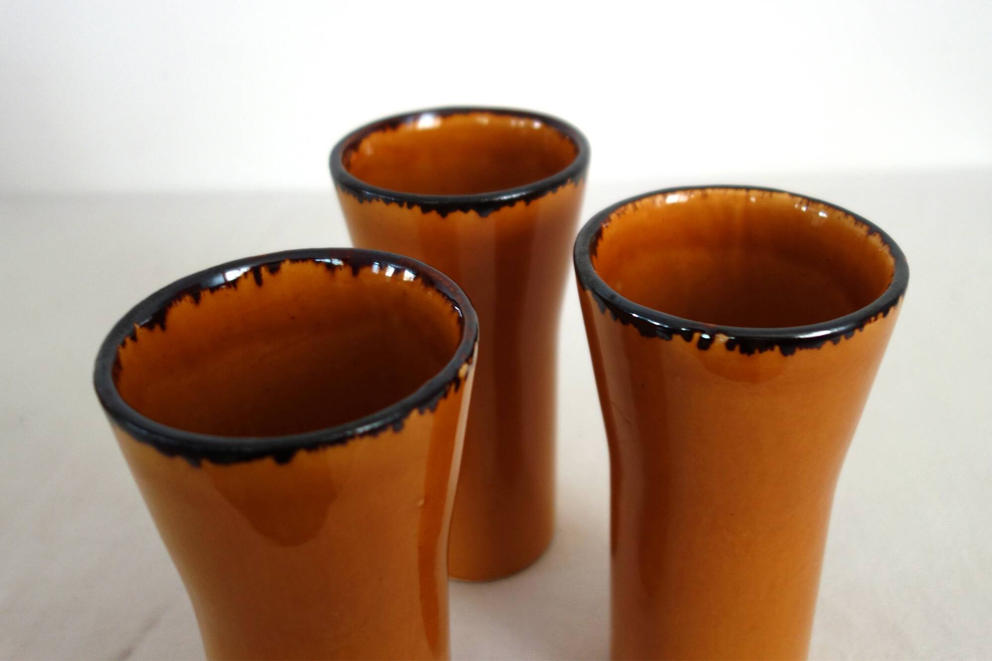 Vintage orangeade service signed Claude Paci, Vallauris, 1970s