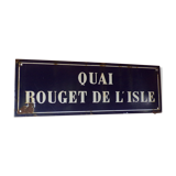 Old enamelled street plaque