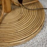Rattan floor lamp
