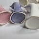 Set of seven hands vintage soliflores rings, 70s