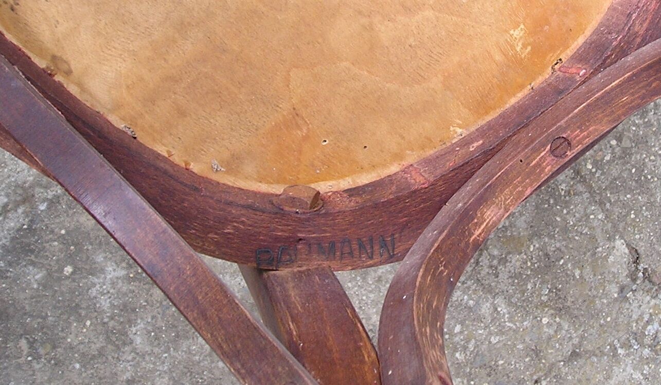 Pair of Baumann bistro chairs
