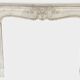 Louis XV style fireplace in white Carrara marble 19th century