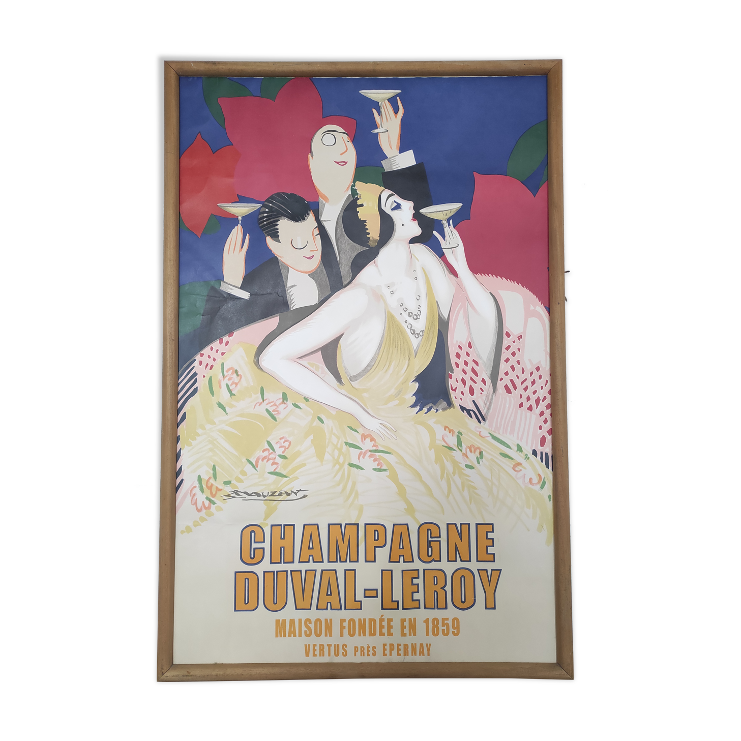Original poster of Mauzan Champagne Duval-Leroy | Selency
